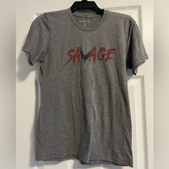 Logan Paul Maverick Savage T-Shirt Men’s Small Dark Grey - Picture 2 of 4
